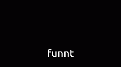 an orange, red, and white frisbee flying over it with the word funt in front of it