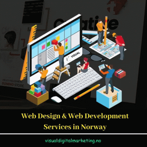 an image of web design and web development services in norway