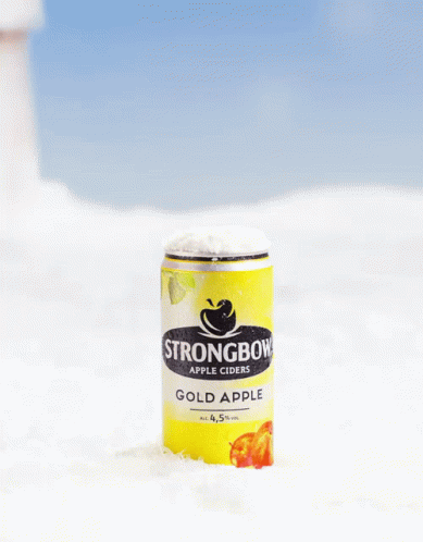 a can of stronggrow cold apple cider