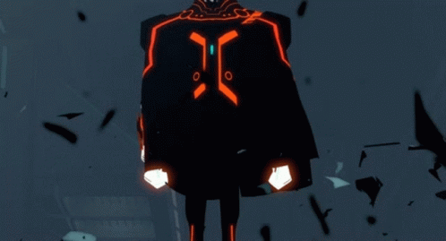 a computer generated image of a costume with light up lights