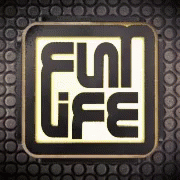 a fun fiff logo with dots in the background