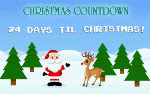 the text reads, christmas countdown is available for purchase
