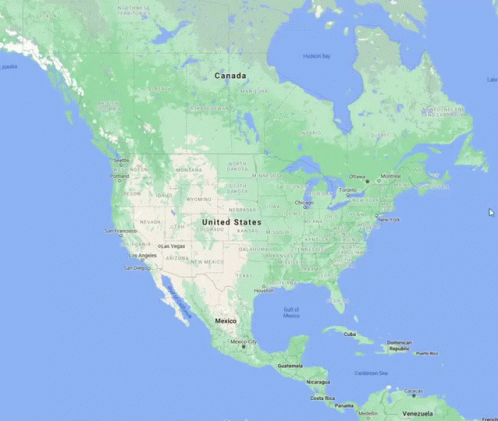 a map of the world showing the usa