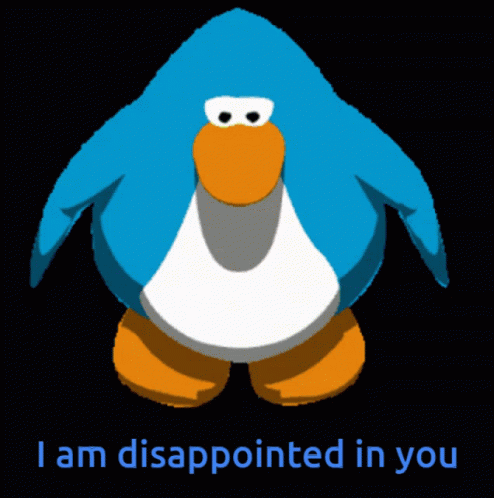 an image of a big bird with the words i am disappointed in you