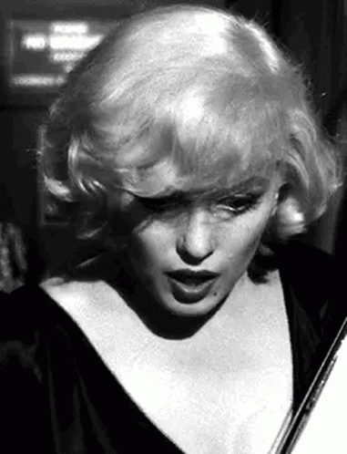 black and white pograph of marilyn monroe