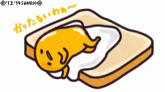a cartoon drawing of a sleepless character holding a pillow