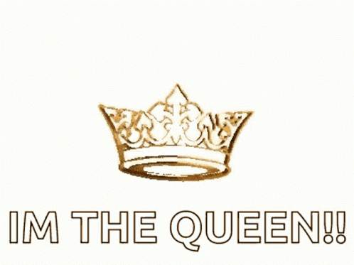i'm the queen wallpaper with a crown and a sign below it