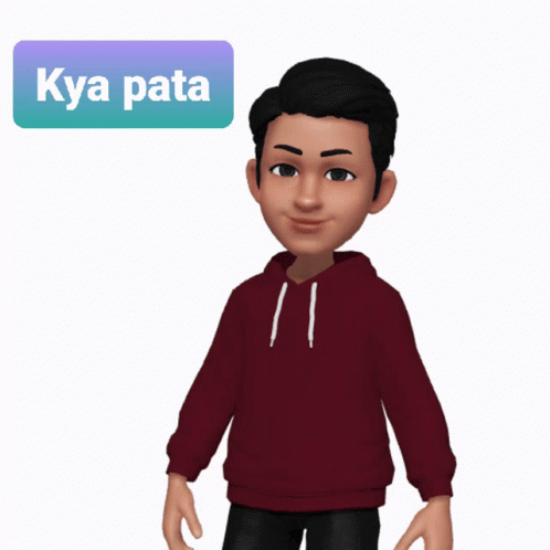 the animation of a  with an expression in a language called ky pata