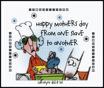 a happy mother's day card with an image of a bear on a counter top