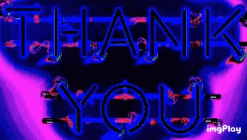 an image of a pink and red background that says thank you