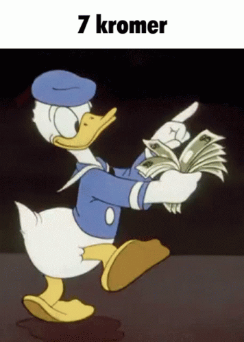 the simpsons bird is holding some money