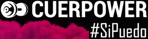 a purple spray is shown with the words cuerpower
