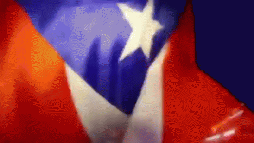 a picture of a man in suit with the chilean flag painted on his chest