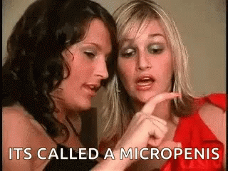 two women are standing next to each other and texting its called a microphone