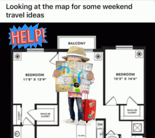 a map that says the map for some weekend