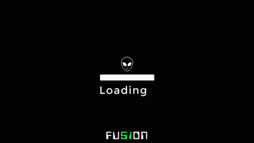 the title screen of the game loading