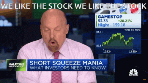 the man in tie is staring at his own stocks