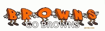 a drawing of brown's logo with the words brown's go browns
