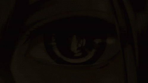 a closeup view of an illuminated person's eye