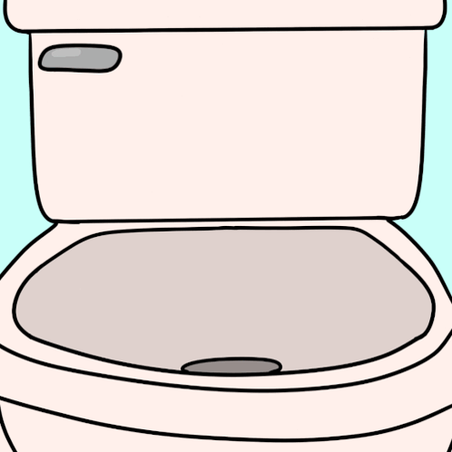 a cartoon of a toilet seat