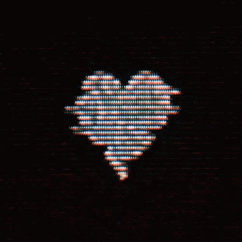 a heart shaped po is displayed with several lines