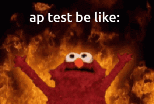 an evil cookie monster with a caption in a frame overlaid that says, app test be like