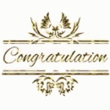 congratulations sign with the word congratulations surrounded by leaves