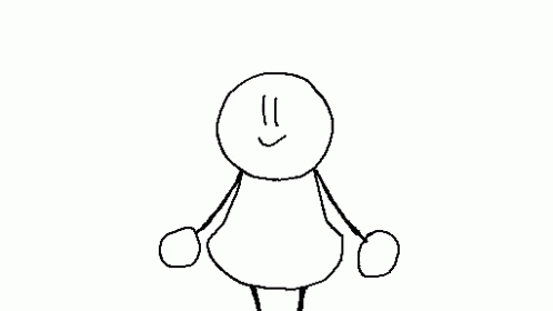 the outline for a cartoon character in the animation series