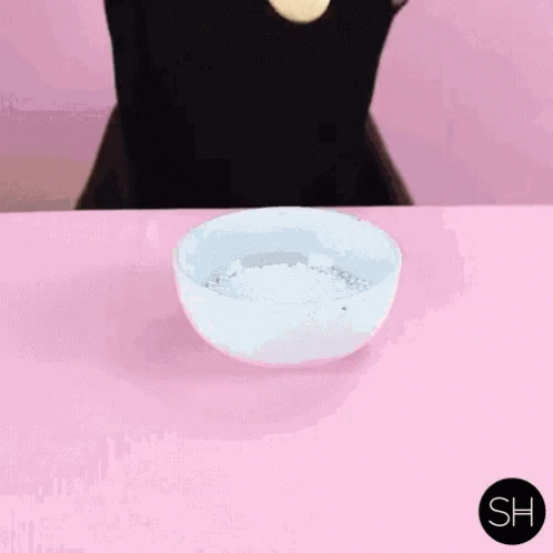 a dog staring at a bowl of food