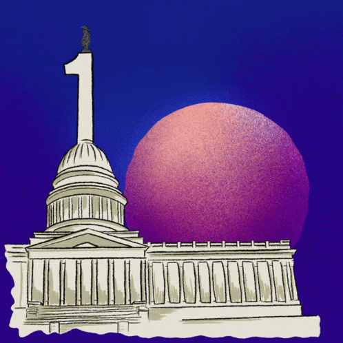 a po with the capital building and blue sphere