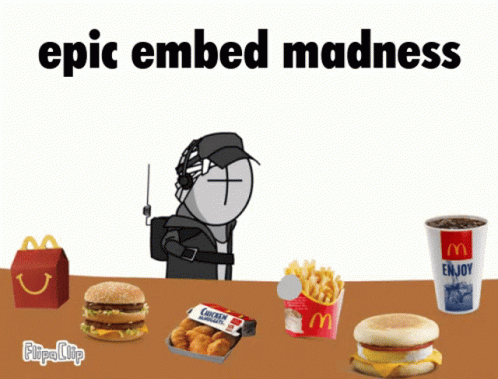 the animated ad shows an employee holding a gun, sandwich with a knife, hamburger and milkshakes