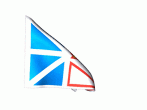 the yellow and blue triangular of a flag
