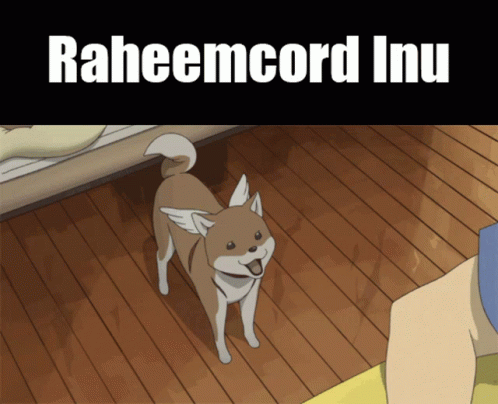 a dog on a wooden floor with caption about an image