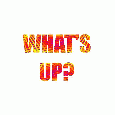 what's up logo displayed in blue type