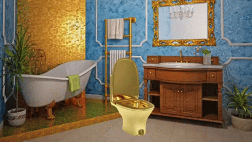 an image of a bath room with a tub