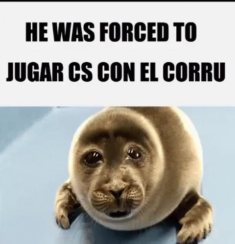 there is a sign with the caption that says he was forced to jugar cs on el corru
