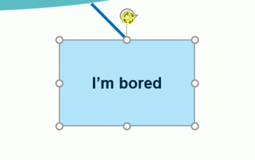 an image of i'm bored text on a square