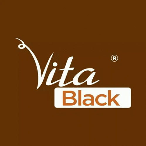 vita black logo with blue background