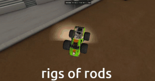 a computer generated image of a race truck on an animated ramp