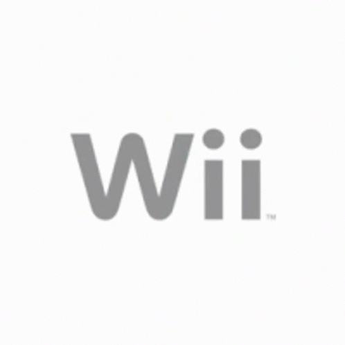 the wii logo with the wii written in black