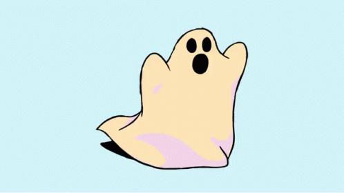 a ghost flying in the sky with its mouth open