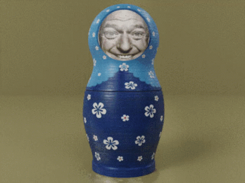 the ceramic figurine has a very funny face