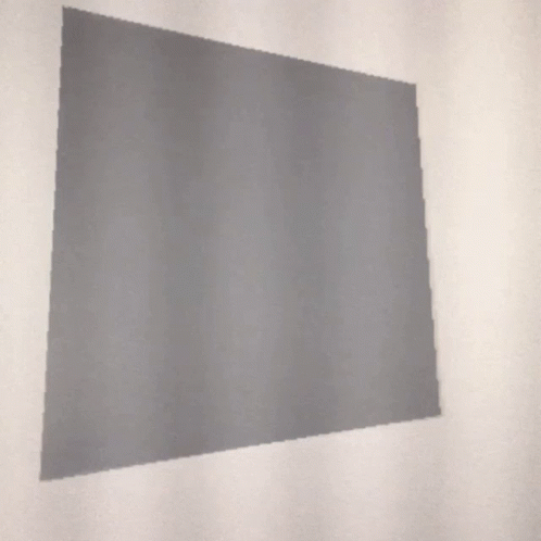 a light gray square is in the shadow of an image of a rectangular