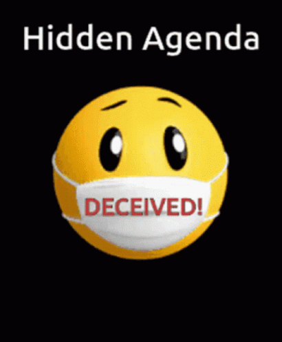 the word hidden agenda is depicted in the center of the face