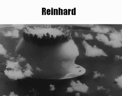 the cover of reinhard magazine featuring clouds over an airplane