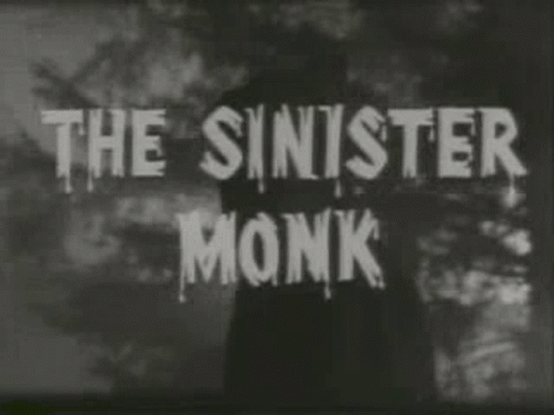 the sinnster monk title on the screen