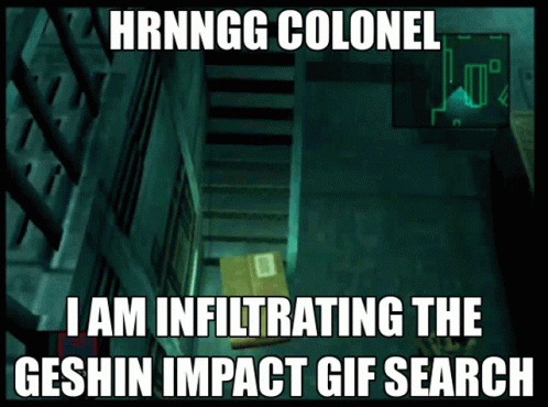 a text reads i am viting the geshin impact gf search