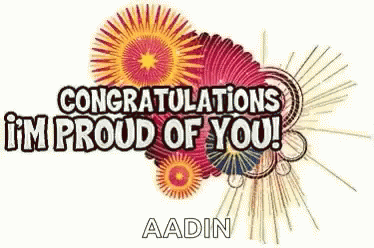 congratulationss i'm proud of you adkins