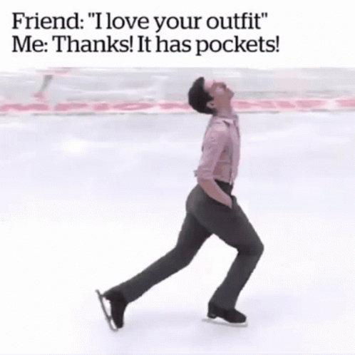 a man with one foot on an ice rink