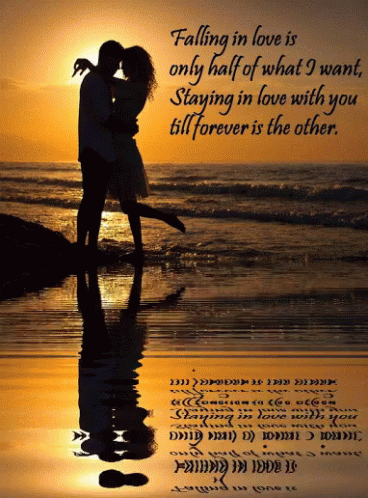 an image of a couple kissing with a quote above them